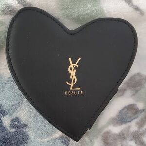 YSL Black Heart-Shaped Jewelry-Accessory Box